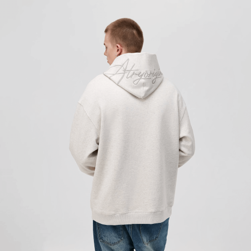 Hoodie with Contrast Stitching