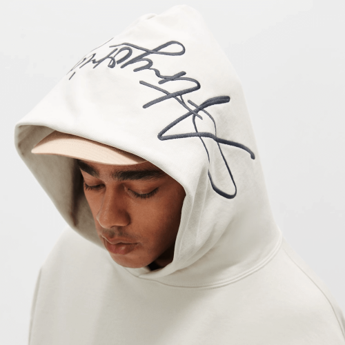 Hoodie with Contrast Stitching